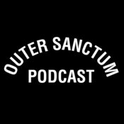 Outer Sanctum Podcast Type Tee   White
